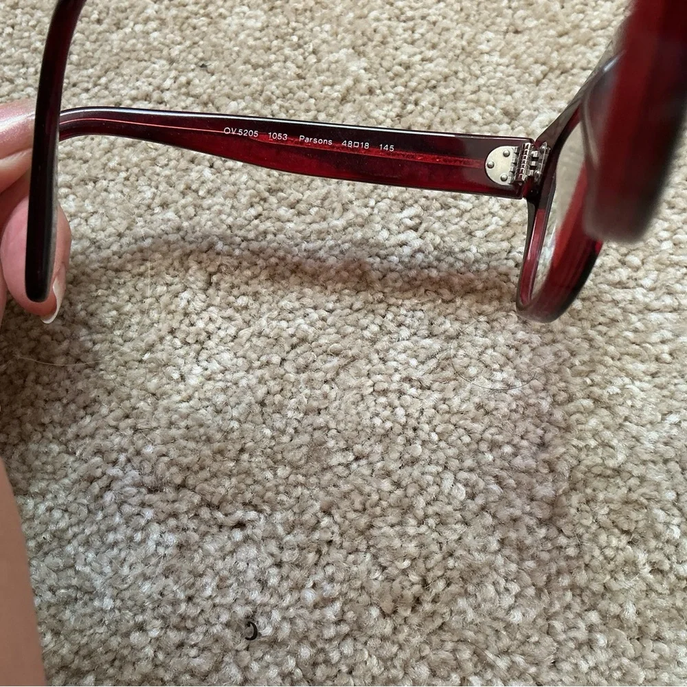 Oliver Peoples Deep Burgundy Acetate Eyeglasses